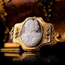 Load image into Gallery viewer, Magnificent Large Antique 18ct Gold Cameo Brooch, Greek Mythological Figures - c.1860

