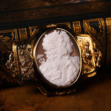 Load image into Gallery viewer, Magnificent Large Antique 18ct Gold Cameo Brooch, Greek Mythological Figures - c.1860
