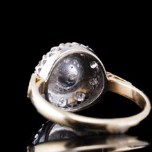 Load image into Gallery viewer, Antique Pearl &amp; Diamond Cluster Ring 18ct Gold - c.1900s
