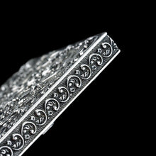 Load image into Gallery viewer, Antique Georgian Solid Silver Card Case with Gorgeous Decorations - Joseph Willmore 1836
