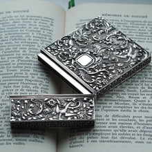 Load image into Gallery viewer, Antique Georgian Solid Silver Card Case with Gorgeous Decorations - Joseph Willmore 1836
