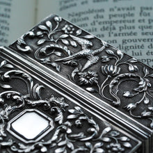 Load image into Gallery viewer, Antique Georgian Solid Silver Card Case with Gorgeous Decorations - Joseph Willmore 1836
