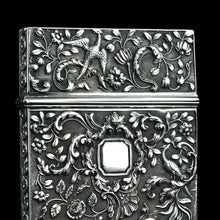 Load image into Gallery viewer, Antique Georgian Solid Silver Card Case with Gorgeous Decorations - Joseph Willmore 1836
