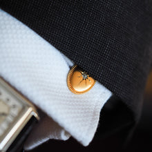 Load image into Gallery viewer, Antique Victorian Diamond &amp; 14ct Gold Star Cufflinks - c.1880
