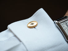 Load image into Gallery viewer, Antique Victorian Diamond &amp; 14ct Gold Star Cufflinks - c.1880
