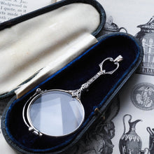 Load image into Gallery viewer, Antique Platinum Diamond Lorgnette Art Deco Opera Glasses - c.1920
