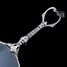 Load image into Gallery viewer, Antique Platinum Diamond Lorgnette Art Deco Opera Glasses - c.1920
