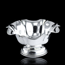 Load image into Gallery viewer, Antique Solid Silver Bowl Flared/Floral Design - Austro Hungarian c.1880
