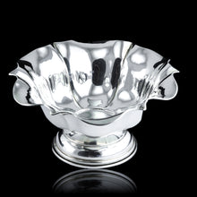 Load image into Gallery viewer, Antique Solid Silver Bowl Flared/Floral Design - Austro Hungarian c.1880
