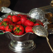 Load image into Gallery viewer, Antique Solid Silver Bowl Flared/Floral Design - Austro Hungarian c.1880
