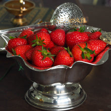 Load image into Gallery viewer, Antique Solid Silver Bowl Flared/Floral Design - Austro Hungarian c.1880
