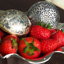 Load image into Gallery viewer, Antique Solid Silver Bowl Flared/Floral Design - Austro Hungarian c.1880
