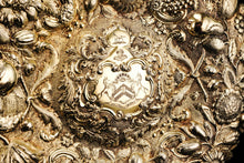 Load image into Gallery viewer, Magnificent Antique Solid Silver Gilt Charger/Sideboard Dish Baronet Coat of Arms - London 1809
