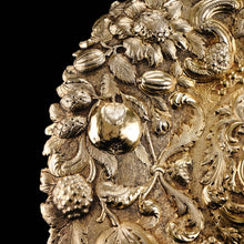 Load image into Gallery viewer, Magnificent Antique Solid Silver Gilt Charger/Sideboard Dish Baronet Coat of Arms - London 1809
