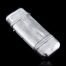 Load image into Gallery viewer, Antique Solid Silver Cigar/Cheroot Case with Reeded Design - Dutch 19th c.
