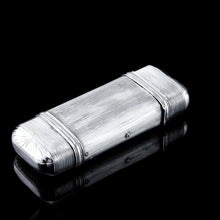 Load image into Gallery viewer, Antique Solid Silver Cigar/Cheroot Case with Reeded Design - Dutch 19th c.
