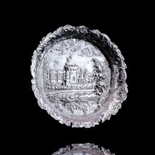 Load image into Gallery viewer, Antique Solid Sterling Silver &#39;Castle Top&#39; Dish/Pin Tray, Windsor Castle - Taylor &amp; Perry 1843
