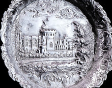 Load image into Gallery viewer, Antique Solid Sterling Silver &#39;Castle Top&#39; Dish/Pin Tray, Windsor Castle - Taylor &amp; Perry 1843
