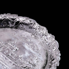 Load image into Gallery viewer, Antique Solid Sterling Silver &#39;Castle Top&#39; Dish/Pin Tray, Windsor Castle - Taylor &amp; Perry 1843
