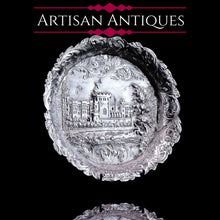 Load image into Gallery viewer, Antique Solid Sterling Silver &#39;Castle Top&#39; Dish/Pin Tray, Windsor Castle - Taylor &amp; Perry 1843
