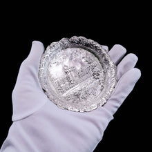 Load image into Gallery viewer, Antique Solid Sterling Silver &#39;Castle Top&#39; Dish/Pin Tray, Windsor Castle - Taylor &amp; Perry 1843
