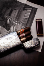 Load image into Gallery viewer, Antique Victorian Solid Silver Cigar Cheroot Case - Nathaniel Mills 1853
