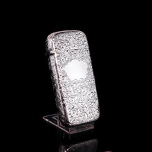 Load image into Gallery viewer, Antique Victorian Solid Silver Cigar Cheroot Case - Nathaniel Mills 1853
