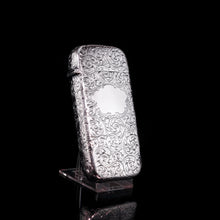 Load image into Gallery viewer, Antique Victorian Solid Silver Cigar Cheroot Case - Nathaniel Mills 1853
