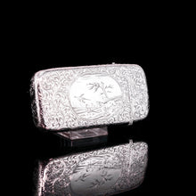 Load image into Gallery viewer, Antique Victorian Solid Silver Cigar Cheroot Case - Nathaniel Mills 1853
