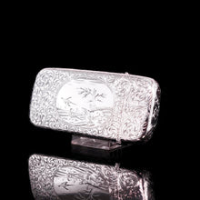 Load image into Gallery viewer, Antique Victorian Solid Silver Cigar Cheroot Case - Nathaniel Mills 1853
