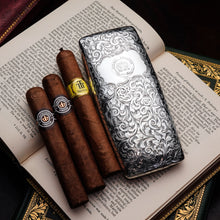 Load image into Gallery viewer, A Magnificent Victorian Solid Sterling Silver Cigar Cheroot Case - Nathaniel Mills 1841
