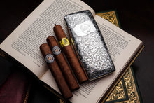 Load image into Gallery viewer, A Magnificent Victorian Solid Sterling Silver Cigar Cheroot Case - Nathaniel Mills 1841

