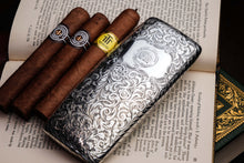 Load image into Gallery viewer, A Magnificent Victorian Solid Sterling Silver Cigar Cheroot Case - Nathaniel Mills 1841
