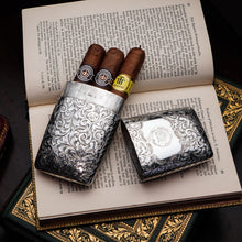Load image into Gallery viewer, A Magnificent Victorian Solid Sterling Silver Cigar Cheroot Case - Nathaniel Mills 1841
