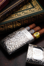 Load image into Gallery viewer, A Magnificent Victorian Solid Sterling Silver Cigar Cheroot Case - Nathaniel Mills 1841
