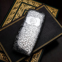 Load image into Gallery viewer, A Magnificent Victorian Solid Sterling Silver Cigar Cheroot Case - Nathaniel Mills 1841

