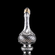 Load image into Gallery viewer, Antique French Solid Silver Ewer Glass Mounted, Rococo Shell Design - Lancon, Paris c.1880
