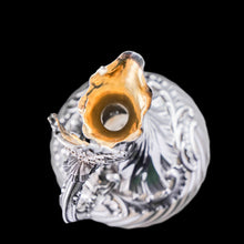 Load image into Gallery viewer, Antique French Solid Silver Ewer Glass Mounted, Rococo Shell Design - Lancon, Paris c.1880
