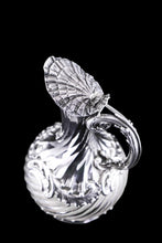 Load image into Gallery viewer, Antique French Solid Silver Ewer Glass Mounted, Rococo Shell Design - Lancon, Paris c.1880
