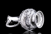 Load image into Gallery viewer, Antique French Solid Silver Ewer Glass Mounted, Rococo Shell Design - Lancon, Paris c.1880
