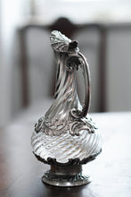 Load image into Gallery viewer, Antique French Solid Silver Ewer Glass Mounted, Rococo Shell Design - Lancon, Paris c.1880

