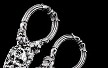 Load image into Gallery viewer, Magnificent Antique Georgian Solid Silver Grape Scissors/Shears with Figural Bacchanalia Masks - London c.1830
