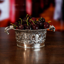 Load image into Gallery viewer, Antique Georgian Solid Silver Irish Bowl with Gorgeous Irish Chasing - Robert W Smith 1832
