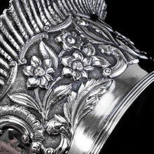 Load image into Gallery viewer, Antique Georgian Solid Silver Irish Bowl with Gorgeous Irish Chasing - Robert W Smith 1832
