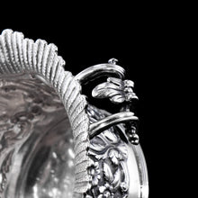 Load image into Gallery viewer, Antique Georgian Solid Silver Irish Bowl with Gorgeous Irish Chasing - Robert W Smith 1832

