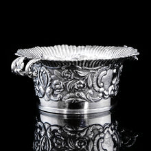 Load image into Gallery viewer, Antique Georgian Solid Silver Irish Bowl with Gorgeous Irish Chasing - Robert W Smith 1832
