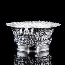 Load image into Gallery viewer, Antique Georgian Solid Silver Irish Bowl with Gorgeous Irish Chasing - Robert W Smith 1832

