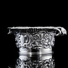 Load image into Gallery viewer, Antique Georgian Solid Silver Irish Bowl with Gorgeous Irish Chasing - Robert W Smith 1832
