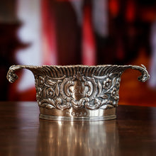 Load image into Gallery viewer, Antique Georgian Solid Silver Irish Bowl with Gorgeous Irish Chasing - Robert W Smith 1832
