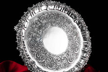 Load image into Gallery viewer, A Magnificent Large (47cm) Georgian Solid Silver Irish Salver / Tray with Beautiful High Lion Feet - Robert W Smith 1831
